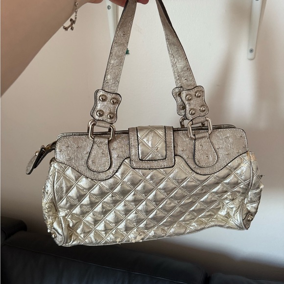 Metallic vintage guess Quilted Handbag - Picture 3 of 12